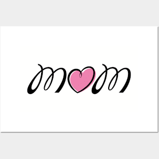 I Love Mom Heart Posters and Art